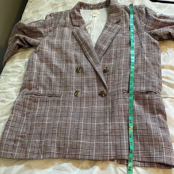 Anthropologie Maeve Double-Breasted Blazer Color:
BROWN MOTIF women’s size 14 - Picture 11 of 14